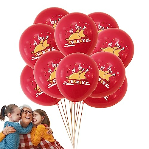 Youding Herbst-Luftballons – Türkei, Kürbis, Ahorn, 30,5 cm, Latex-Luftballons, dekorative Ballons für Familientreffen, Partys, Festival-Ballons von Youding