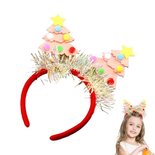 Youding Weihnachtshaarreifen,Weihnachtskopfschmuck | Pailletten-Weihnachtsbaum-Stirnband für Party - Dekorative Weihnachts-Haarreifen für Weihnachtsfeier, Familientreffen, Schulspiele von Youding