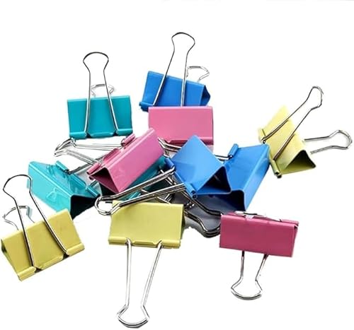 Binder-Clips, Aktenordner, verschiedene Größen, große Binderklemme, Komebination, bunte Büroklammern für einfache Organisation für Büro, Zuhause, Schule von Youfui