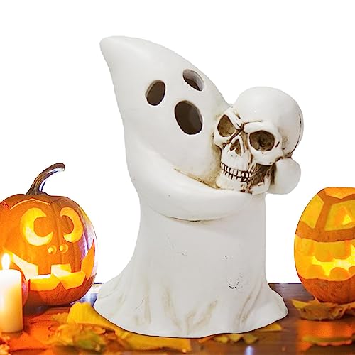 Halloween beleuchteter Geist,Halloween-Geisterfiguren aus Kunstharz, leuchtende Geisterdekoration | wasserdichte Tisch-Halloween-Dekorationen, Halloween-Figuren für die Tischdekoration zu Hause Youpo von Youpo