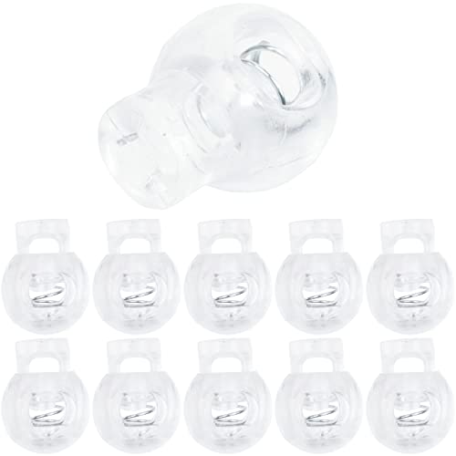 Kordel Stopper, 1-Loch, 10 Stück, Transparent, für bis Ø 5 mm Kordeln, Band Klemme Jacke, Bekleidung, Rucksack, Gummikordel Stopper, Schnellverschluss Schnürsenkel, Schnur Rutsche, Tanka Kordelstopper Kordel Stopper, 1-Loch, 10 Stück, Transparent, für bis Ø 5 mm Kordeln, Band Klemme Jacke, Bekleidung, Rucksack, Gummikordel Stopper, Schnellverschluss Schnürsenkel, Schnur Rutsche, Tanka Kordelstopper von Your Day Mate