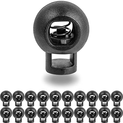 Kordel Stopper, 1-Loch, 20 Stück, Schwarz, für bis Ø 5 mm Kordeln, Band Klemme Jacke, Bekleidung, Rucksack, Gummikordel Stopper, Schnellverschluss Schnürsenkel, Schnur Rutsche, Tanka Kordelstopper Kordel Stopper, 1-Loch, 20 Stück, Schwarz, für bis Ø 5 mm Kordeln, Band Klemme Jacke, Bekleidung, Rucksack, Gummikordel Stopper, Schnellverschluss Schnürsenkel, Schnur Rutsche, Tanka Kordelstopper von Your Day Mate