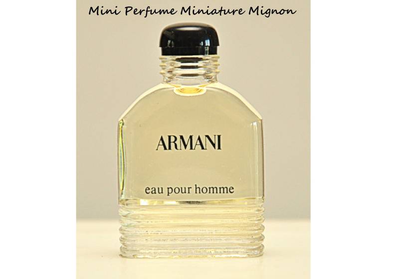 Giorgio Armani Eau Pour Homme De Toilette Edt 10 Ml Miniatur Splash Non Spray Herrenparfüm Sehr Selten Vintage 1984 von YourVintagePerfume