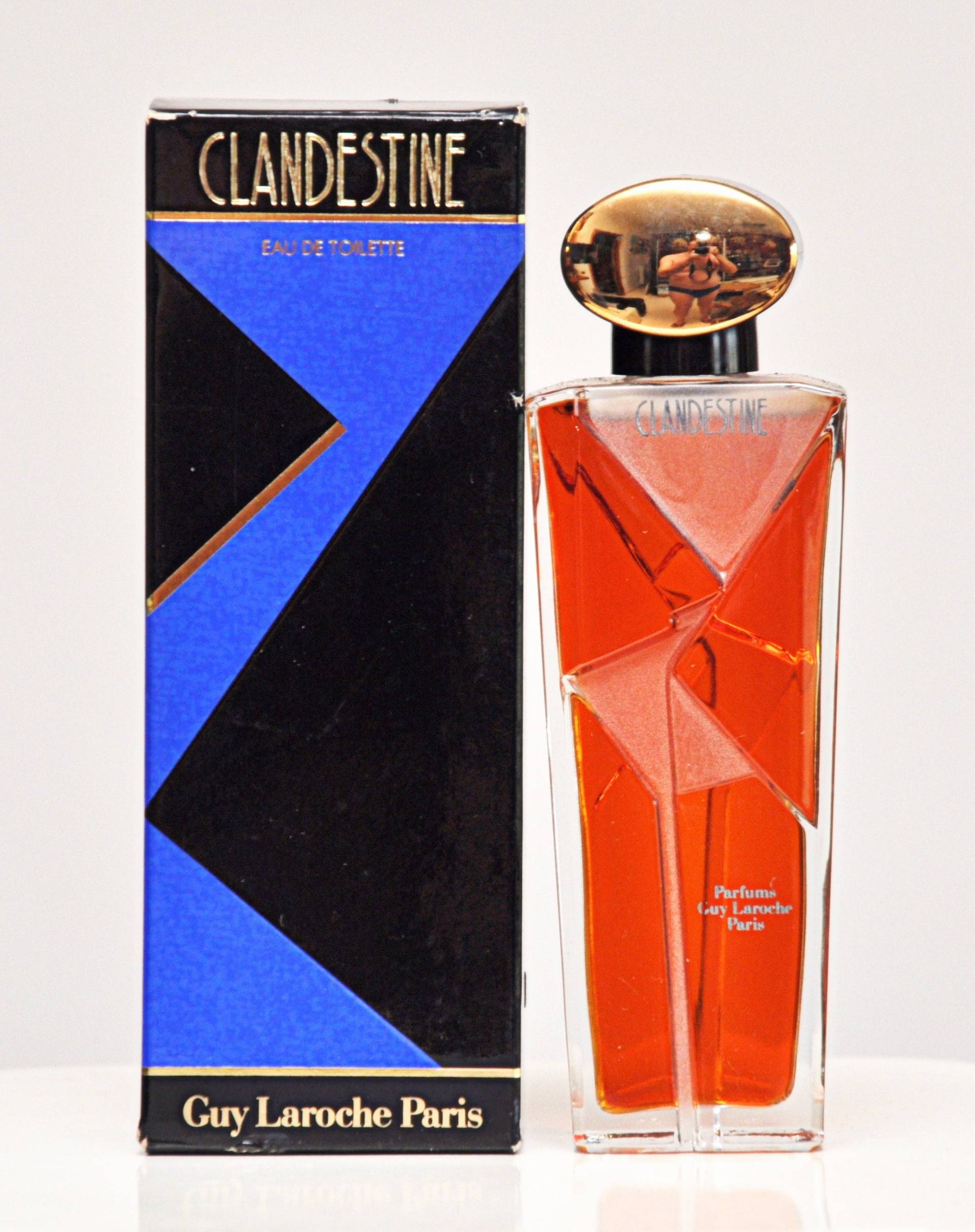 Guy Laroche Clandestine Eau De Toilette Edt 50 Ml Splash Non Spray Sehr Seltenes Vintage-Parfüm Für Frauen 1986 von YourVintagePerfume