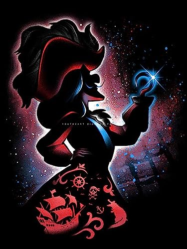 Youtheart Diamond Painting Captain Hook Diamond Art Villain, 5D Full Drill Cross Stitch Embroidery Kits, DIY Wall Décor von Youtheart