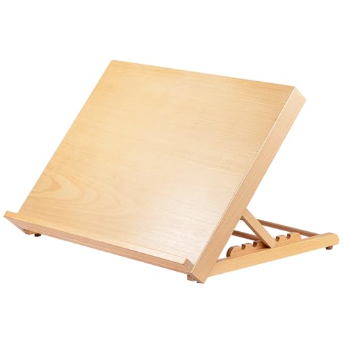 Youyijia Desktop Staffelei Tragbare Tischstaffelei aus Holz – Verstellbare Zeichen- und Skizzierunterlage mit 5 Winkeln, 30 x 41 cm von Youyijia