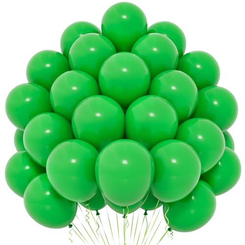 Grüne Luftballons, 50 Stück 12 Zoll Grüne Luftballons, Matte Latex Grüne Ballons Für Frauen Mädchen Kinder Für Grüne Themen Geburtstagsfeier Abschlussfeier Babyparty Hochzeit Valentinstag Dekoration von Yoyoin