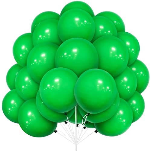 Grüne Luftballons Set, 30 Stück Ballon 12 Zoll matt grün Latex-Ballons mit Band für Frauen Hochzeit Dschungel Thema Geburtstag Party Supplies Eagagement Vorschlag Weihnachtsbaum Karneval Dekorationen von Yoyoin