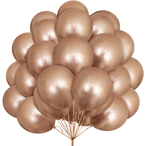 Luftballons Champagner Gold, 30 Stück 12 Zoll Metallic Champagner Gold Luftballons Ballons für Metallisches Gold Party Deko Geburtstag Hochzeit Valentinstag Brautdusche Taufen Eagagement Dekorationen von Yoyoin