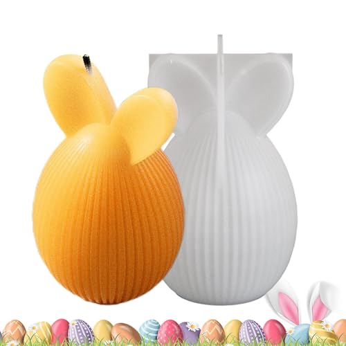 Silikonform Ostern Eier, Silikonformen Gießformen Ostern Osterkerzenformen Aus Silikon, Ostern Kaninchen Silikonform 3D Osterhase Silikonform Für Schokolade, Seife, Ostergeschenke von Yplkm