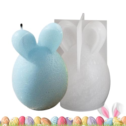 Silikonform Ostern Eier, Silikonformen Gießformen Ostern Osterkerzenformen Aus Silikon, Ostern Kaninchen Silikonform 3D Osterhase Silikonform Für Schokolade, Seife, Ostergeschenke von Yplkm