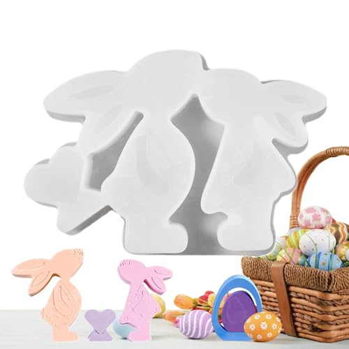 Silikonformen Gießformen Ostern 2 Stück Silikonform Ostern Hase, Silikonformen Gießformen Ostern, Silikonform Hase Mit Herz, Hase Silikonform Ostern Für D I Y Osterdeko Handwerk von Yplkm