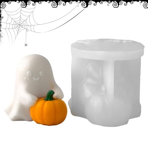 Yplkm Halloween Silikonform | Halloween Geist Mit Kürbis Epoxy Harz Gießform - Hilfsmittel Für Bastelarbeiten Zum Gießen Von Muffins Dessert Schokolade Seife Yplkm Halloween Silikonform | Halloween Geist Mit Kürbis Epoxy Harz Gießform - Hilfsmittel Für Bastelarbeiten Zum Gießen Von Muffins Dessert Schokolade Seife von Yplkm