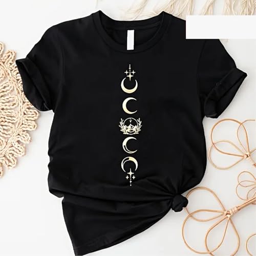 Golden Moon Ball Sonne Blume Bügelbilder für T-Shirts Reiben auf Transfers Aufkleber Vinyl Fertig zum Drücken Aufkleber Aufbügeln Aufkleber für T-Shirts Kleidung Hoodie DIY Handwerk von Yqtwlkjic