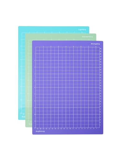 Yrichtra Cricut Schneidematte 30,5 x 21,6 cm - 3er Pack für Präzisionsschnitt, Kompatibel mit Cricut Joy, Ideal für Vinyl, Papier und Stoff von Yrichtra