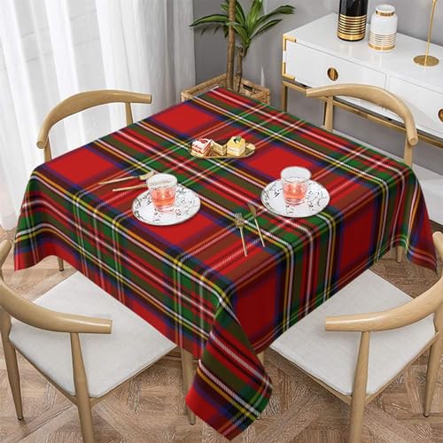 Tischdecken, 137 cm, waschbare Tischdecke, Tischdecken für Küche, Esszimmer, Party,Schottischer Clan Stewart Tartan kariert von YsoLda