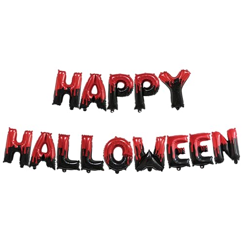 14 Stück "Happy Halloween"-Ballon-Banner, 40,6 cm, "Happy Halloween"-Schild, Banner für Halloween-Party-Dekorationen, Happy Halloween-Folienballons für Halloween, Partyzubehör, Heimdekoration, von Ysqool