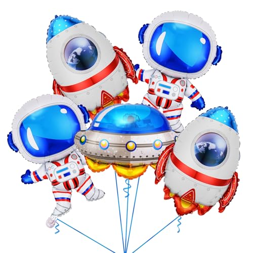 Weltraum-Luftballons, großes Weltraum-Ballon-Set, Astronauten-UFO-Raketen-Folienballons für Kinder, Weltraum-Themen-Party-Dekorationen für Kinder, Planeten-Themen-Partyzubehör, Babyparty, von Ysqool