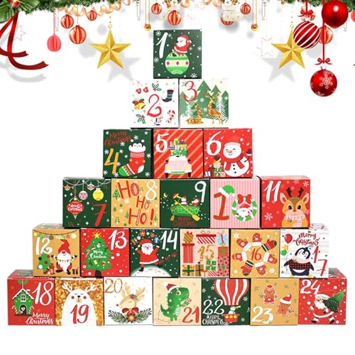 Countdown To Christmas | Kids Christmas Decor | Boys Girls Advent Boxes | Holiday Countdown Decor, Advent Countdown Boxes 7x7x7cm/2.76x2.76x2.76 inches for Boys, Girls, Kids von Ysvnlmjy