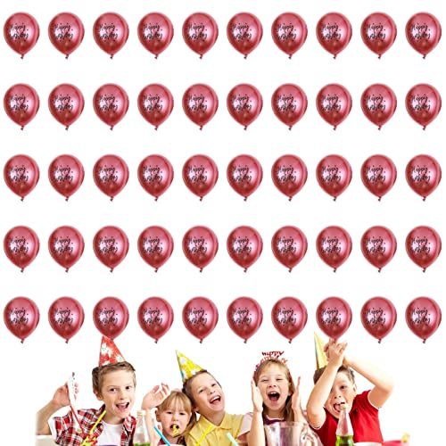 Alles Gute zum Geburtstag-Luftballons, bunte Party-Luftballons | 50 Stück Geburtstagsparty-Dekoration - Dekorationen für Partys, Ballon-Party-Dekoration, Geburtstags-Party-Dekoration, 30,5 cm von Ysvnlmjy