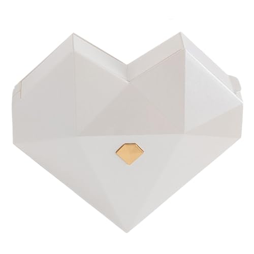 Ysvnlmjy Liebesförmiger Ringhalter, herzförmige Schmuckschatulle, Heiratsantragsbox, Hochzeitsringbox, herzförmige Schmuckkästchen mit Pop-Up-Gerät für Verlobungsringe, ideal für Heiratsanträge von Ysvnlmjy