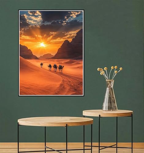 Malen Nach Zahlen Erwachsene Landschaft Malen Nach Zahlen Sonnenuntergang paint by numbers Kinder-AnfäNger, DIY Handgemalt Ölgemälde Leinwand set Pinsels und Acrylfarbe Geschenkideen 100x150cm l-784 von Yuammgxi