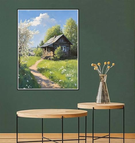 Malen Nach Zahlen ab 7 Jahre Mädchen, Malen Nach Zahlen Erwachsene Landschaft Paint by Numbers Kinder Teenager DIY Bastelset Erwachsene Leinwand Kit, Dekor Frauen Geschenke 100x150cm Geschäft l-815 von Yuammgxi