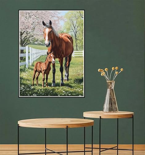 Malen Nach Zahlen ab 7 Jahre Mädchen, Malen Nach Zahlen Erwachsene Landschaft Paint by Numbers Kinder Teenager DIY Bastelset Erwachsene Leinwand Kit, Home Dekor Frauen Geschenke 100x150cm Tier l-785 von Yuammgxi