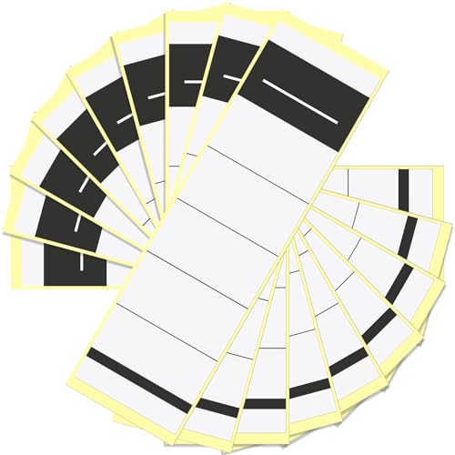 Yuanchu 50 Stück Ordner Etiketten,5.4 * 19cm Selbstklebend Breit Ordnerrücken Aufkleber aus A4 Weiß Ordner Rückenschild für Breit Ordner(5.4 * 19cm) von Yuanchu