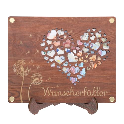 Yuanchu Hochzeit Geldgeschenk, Hochzeitsgeschenke Holzhalterung Wunscherfüller Geldgeschenke Geburtstag Woodland Mail Weltkarte Reisekasse Urlaubskasse Deko Weihnachten Ornamente(Wunscherfüller) von Yuanchu