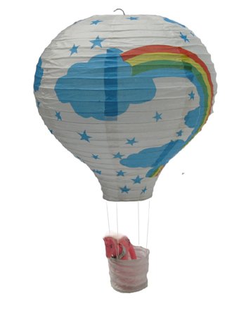 Yudu süß Heißluftballon Reispapier Lampion Lampenschirm 01 von Yudu