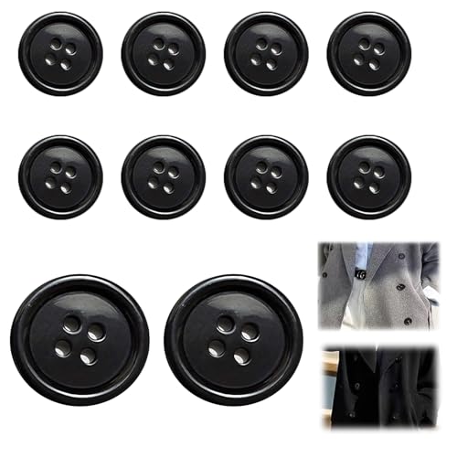 10 Stück Knöpfe Harz Buttons (30mm) von YueJieSelected