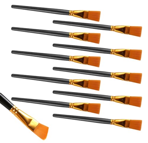 10 Stück Pinselset Acrylfarben,Pinsel Set,Feine Pinsel Acrylfarbe,Acryl Pinsel Acrylfarbe,Aquarellpinsel Fein für Paint Brush,Malen Künstlerpinsel Aquarell,Wasserfarben Brushes,Acrylfarben Pinselset von YueJieSelected