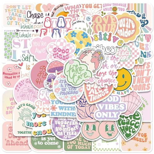 100 Stück Sticker Aesthetic,Sticker Fotoalbum,Sticker Set,für Aufkleber Fotoalbum Laptop Koffer Scrapbook Handyhülle Journal Kindle Stickers,Boho Cute Papeterie,Preppy Modische,Schulsachen Essentials von YueJieSelected