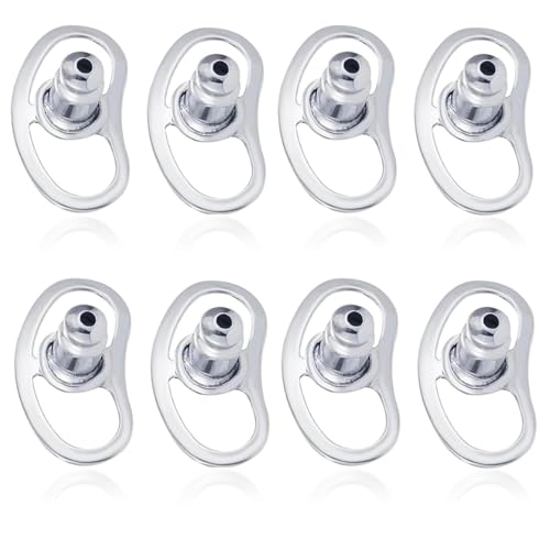 8 Stück Ohrring Verschluss Ohrring Stecker (8 Silber) von YueJieSelected