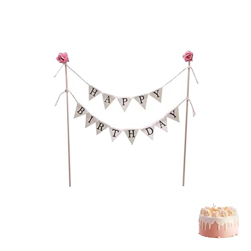 Happy Birthday Cake Topper,Happy Birthday TortenDeko Geburtstag,Cake Topper Geburtstag,Kuchen Deko GeburtstagsDeko Wimpelkette,Mädchen Torten Dekoration,Junge Girlande KuchenDeko,Geburtstagskuchen von YueJieSelected