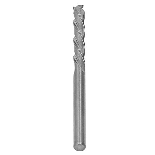 Hartmetall Schaftfräser, 3.175 X 3.175 X 22 X 55mm Schneide Schaftfräsersatz Drill Bit 3-Schneidiger Verbundfräser Bohraufsätze Werkzeug Set Rundschaft, Industrielles Hardware-Werkzeug Für Metall von Yuecoom