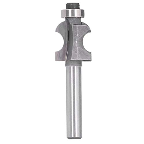 Stile Router Bits hochwertige Holzbearbeitungswerkzeuge für Tischler-YG6-Legierungskohlenstoffstahl 1/4 x 1/4 Schaftfräsenschneider Silber von Yuecoom