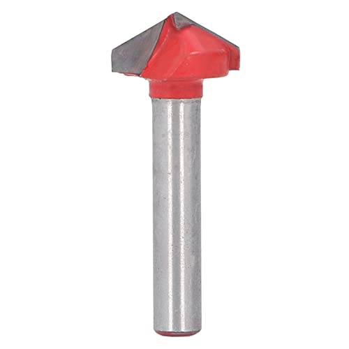 V Groove Router Bit Holzbearbeitungsschneider 120 Grad 16 mm Schneiddurchmesser 6mm Schaft ideales Grillen Praktisch von Yuecoom