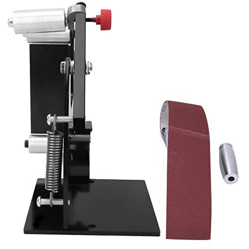 Yuecoom 50 mm Breite Bandschleifer Aufsatz, Polierer Schleifen Poliermaschine mit Adapter, DIY Mini Band Polierer für Holz Metall(M14) von Yuecoom