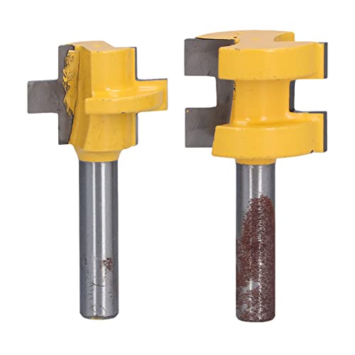 Zungenrille Router Bit Rillenschneider sauberes glattes Holzfräsensäge 8mm Schaft für handgefertigte Holzarbeiten von Yuecoom