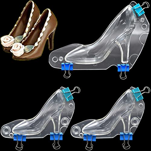 Yueser 3 Stück 3D High Heels Form Schokolade Kuchen Schuh Form Zuhause Backwerkzeug Hochzeit Kuchen DIY Dekoration von Yueser