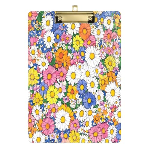 Klemmbrett Niedliche Uruguay-Blume Ceibo Baum Schönheit Sommer Blumen Kunststoff Dokument Klemmbrett für Lehrer Klassenzimmer Essentials 30,5 x 22,9 cm mit Metallclip von Yuiboo