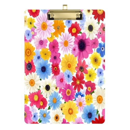 Medizinisches Klemmbrett Uruguay Blume Ceibo Baum Schönheit Sommer Blumen Acryl Sozialarbeiter Klemmbrett für Lehrer Must Haves 30,5 x 22,9 cm mit Metallclip von Yuiboo