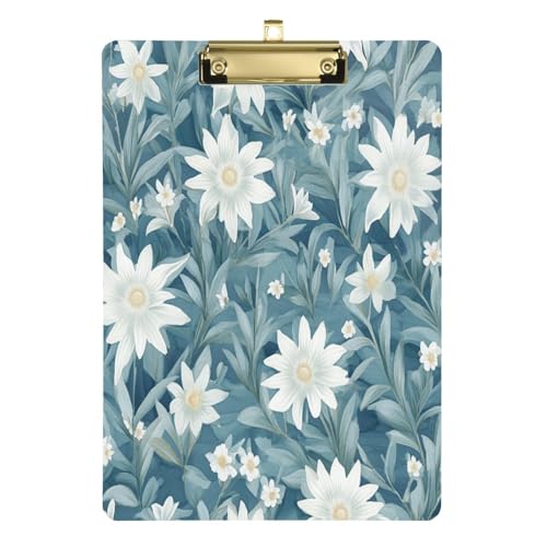 Polizei Klemmbrett Schweiz Edelweiss Schönheit Sommer Blumen A4 Papier Blatt Wissenschaft Klemmbrett für Lehrer Must Haves 12x9 mit Metallclip von Yuiboo