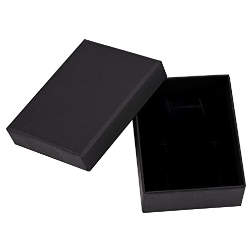 Armband Anhänger Halskette Ohrring Geschenkbox Kleine Geschenkboxen für Schmuck Geschenkboxen mit Deckel Pappboxen mit Deckel Schwarz Anhänger Aufbewahrungsbox Organizer für Weihnachten Hochzeit von Yukiyi