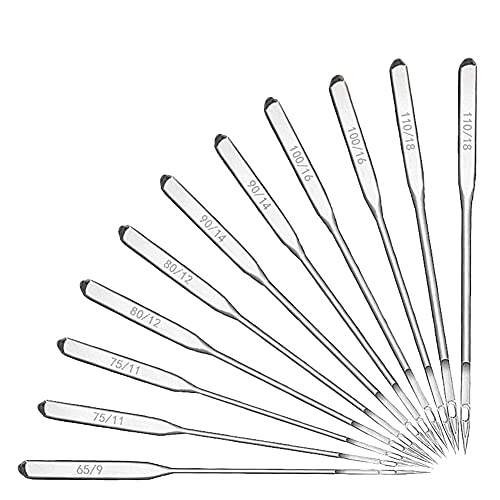 YUMIN Nadeln für Nähmaschine, 60 Stück Universal Nähnadeln Kugelschreiber Nähmaschine Zubehör für Jeans von Yumin