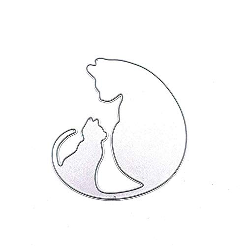 YunTrip Stanzformen für Kartenherstellung, Katzen, Kätzchen, Metall-Stanzformen für DIY Scrapbooking, Album, Prägung, Foto, Basteln, Papier, Karten, dekorative Bastelarbeiten von YunTrip