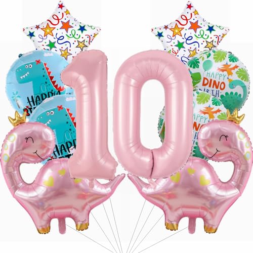 Yunchu Online Kindergeburtstag Dino Geburtstag Deko Dinosaurier Ballons Mädchen 10. Geburtstag Dekoration Dinosaurier Geburtstag Snummer für Dino Party Kindergeburtstag Deko Geburtstag von Yunchu Online