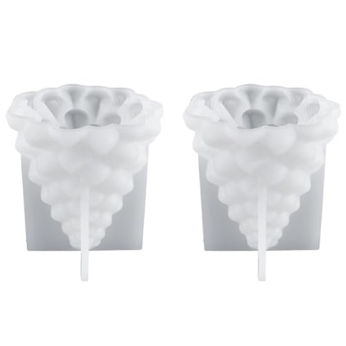 Yunnaty 3D-Silikonform zum Selbermachen, Schmuck, Lichthalter, Epoxidharzform, DIY-Form für Fondant, Kuchen, Aromatherapie-Kerze, Wiederverwendbar von Yunnaty